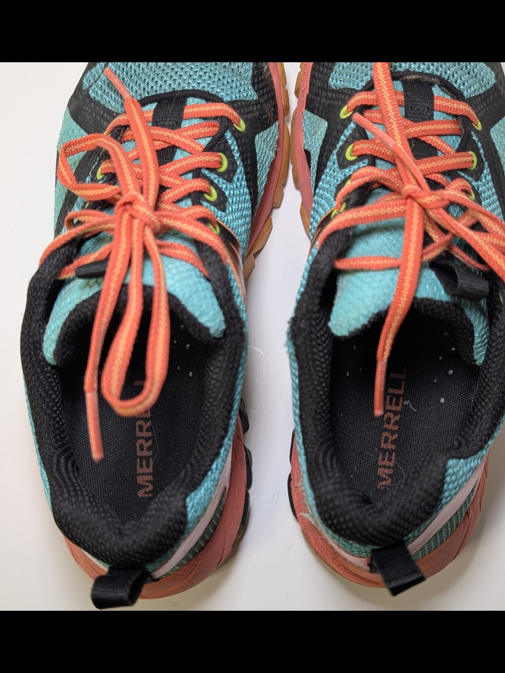 Merrell MQM Flex Women's Size 8.5 Hiking Trail Running Shoes Teal Fruit Punch - Picture 6 of 8
